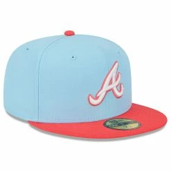 NEW ERA 5950 Two-Tone Color Pack Pastel Blue Atlanta Braves Cap -Cheap Gloves Store 5950 two tone color pack pastel blue atlanta brave 2