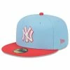 NEW ERA 5950 Two-Tone Color Pack Pastel Blue New York Yankees Cap