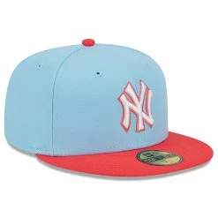 NEW ERA 5950 Two-Tone Color Pack Pastel Blue New York Yankees Cap -Cheap Gloves Store 5950 two tone color pack pastel blue new york yank 2