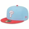 NEW ERA 5950 Two-Tone Color Pack Pastel Blue Philadelphia Phillies Cap