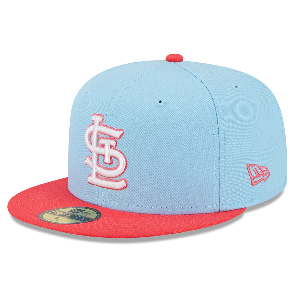 NEW ERA 5950 Two-Tone Color Pack Pastel Blue St. Louis Cardinals Cap 1 NEW ERA 5950 Two-Tone Color Pack Pastel Blue St. Louis Cardinals Cap