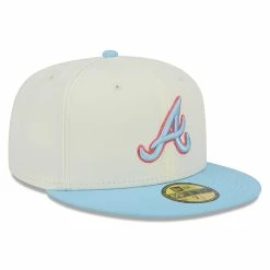 NEW ERA 5950 Two-Tone Color Pack White Atlanta Braves Cap -Cheap Gloves Store 5950 two tone color pack white atlanta braves cap 2