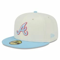 NEW ERA 5950 Two-Tone Color Pack White Atlanta Braves Cap