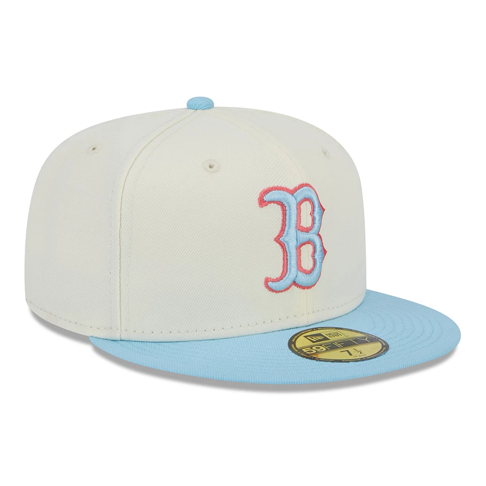 NEW ERA 5950 Two-Tone Color Pack White Boston Red Sox Cap 3 NEW ERA 5950 Two-Tone Color Pack White Boston Red Sox Cap - Image 3