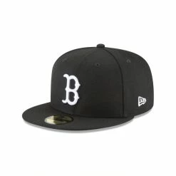 NEW ERA Boston Red Sox Black And White 59Fifty Cap