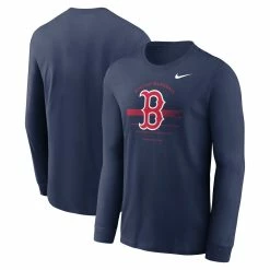 Nike Boston Red Sox Men's Over Arch Long Sleeve Cotton Shirt
