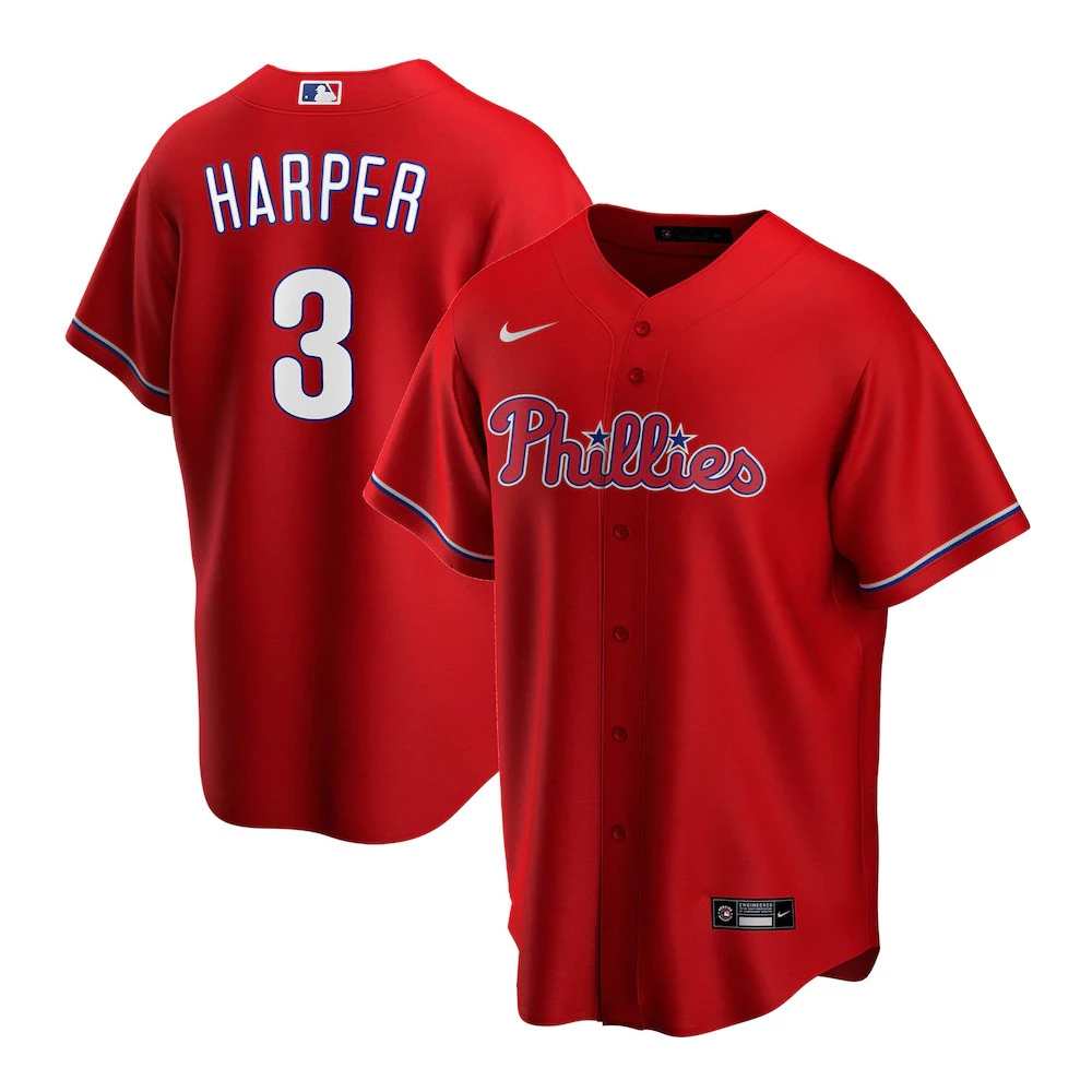 Nike Bryce Harper Philadelphia Phillies Youth Red Jersey 1 Nike Bryce Harper Philadelphia Phillies Youth Red Jersey