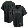 Nike Los Angeles Angels Mike Trout Pitch Black Fashion Jersey