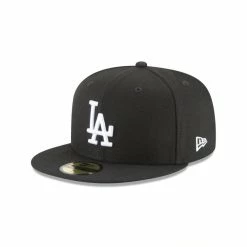NEW ERA Los Angeles Dodgers Black And White 59Fifty Cap
