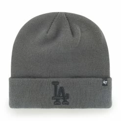 '47Brand Los Angeles Dodgers MLB Raised Cuff Knit Charcoal