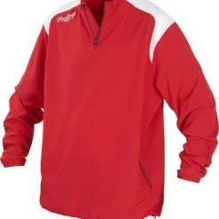 Rawlings Men's 1/4 Zip Long Sleeve Jacket