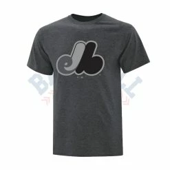 '47Brand MLB Montreal Expos Graphite Heathered T-Shirt