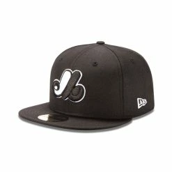 NEW ERA Montreal Expos Black And White 59Fifty Cap