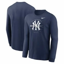 Nike New York Yankees Men's Over Arch Long Sleeve Cotton Shirt
