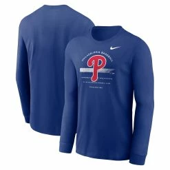 Nike Philadelphia Phillies Men's Over Arch Long Sleeve Cotton Shirt