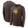 Nike San Diego Padres Men's Over Arch Long Sleeve Cotton Shirt
