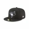 NEW ERA Toronto Blue Jays Black And White 59Fifty Cap