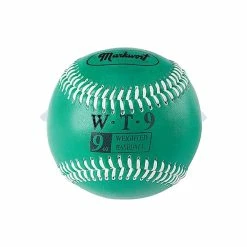 Weighted Green Leather Baseball 9oz