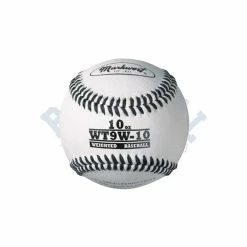 Weighted White Leather Baseball 10oz